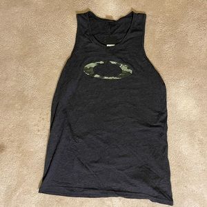 Oakley grey graphic tank top